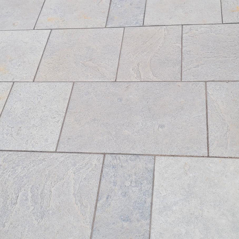 Brushed Steel Limestone 600 x 600mm