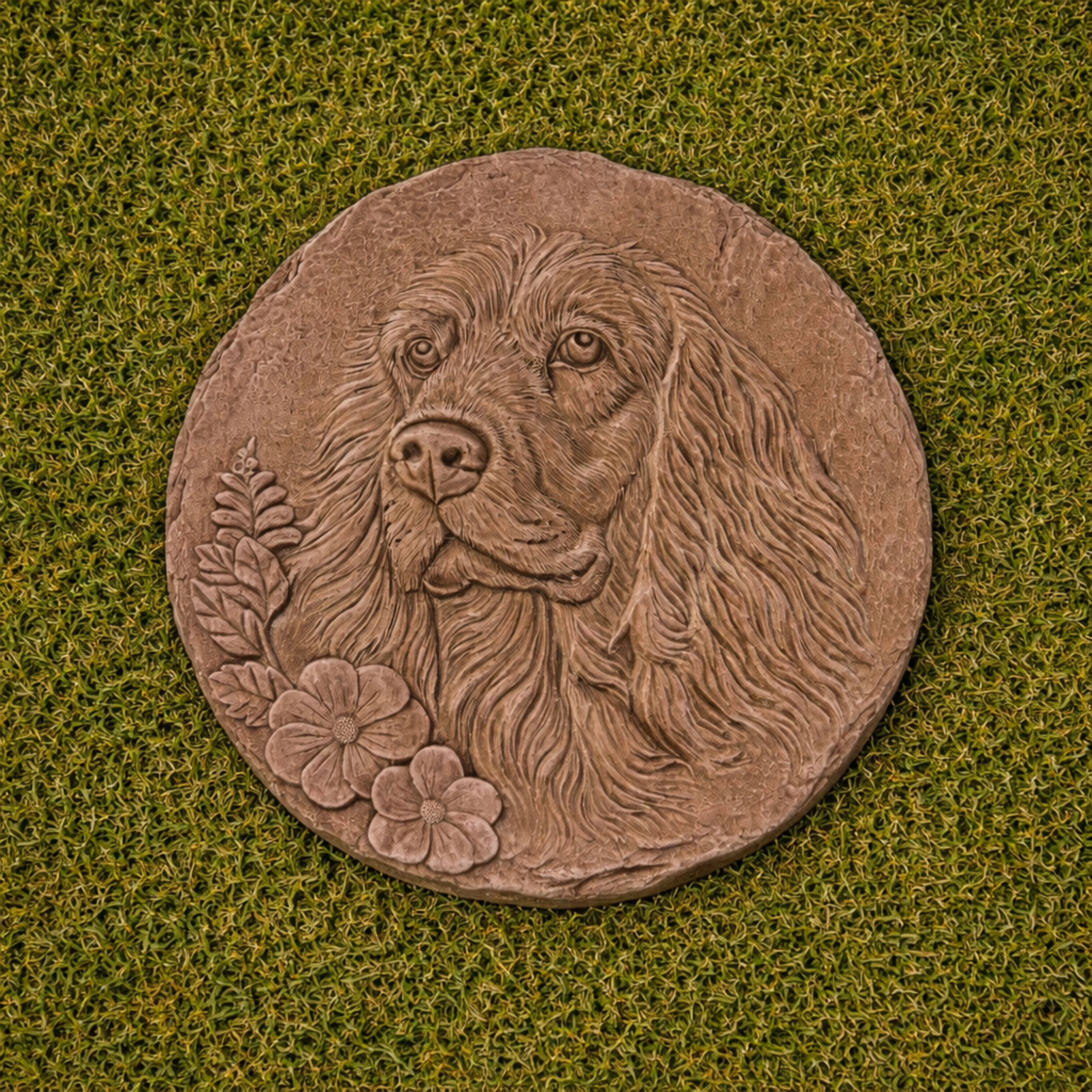 Altico Highland Cow, Cocker Spaniel & Staffordshire Bull Stepping Stone / Wall Plaque - Image 4