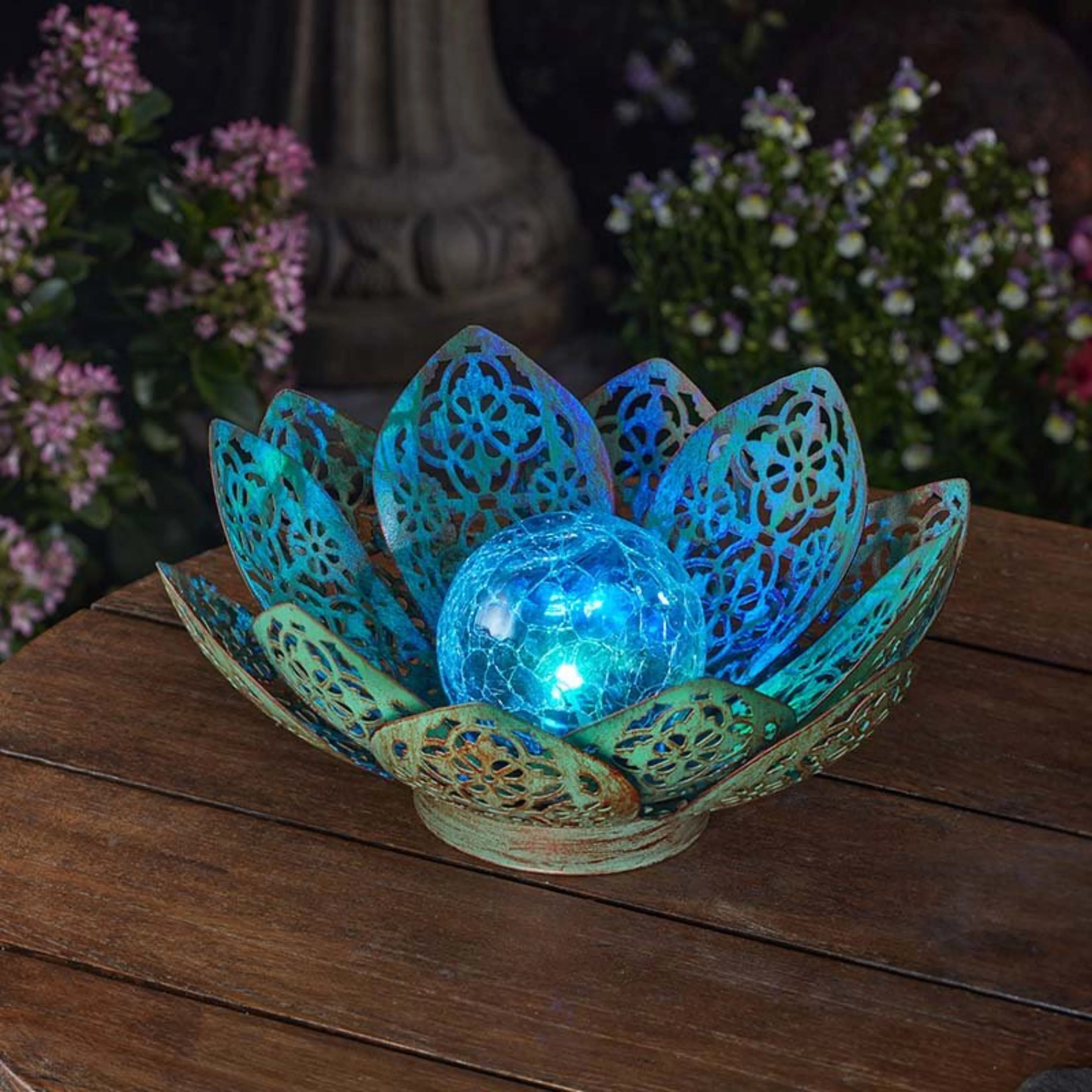 Damasque Solar Lotus - Verdigris - Image 2