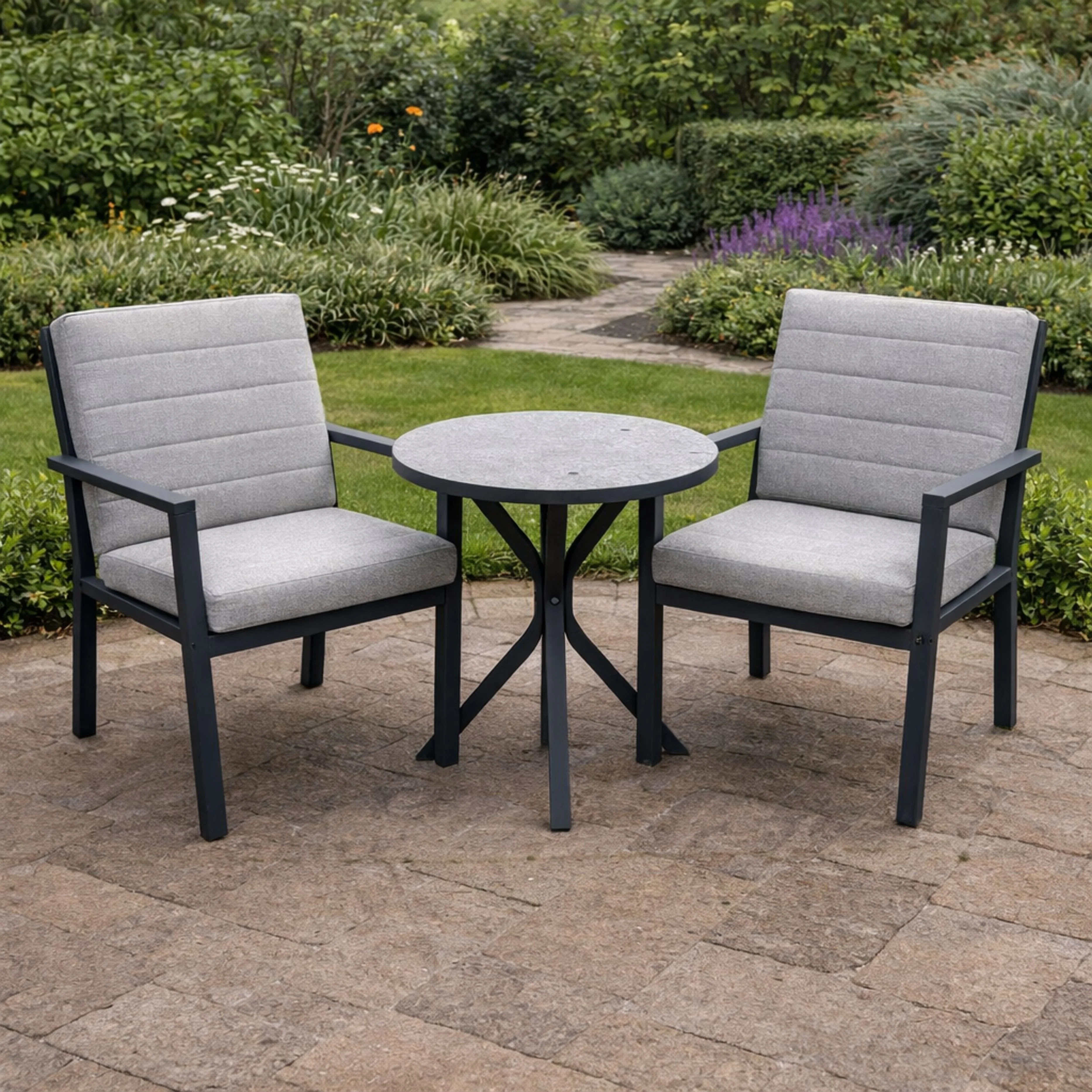 ENJOi Havanna Grey Bistro Set - Image 2