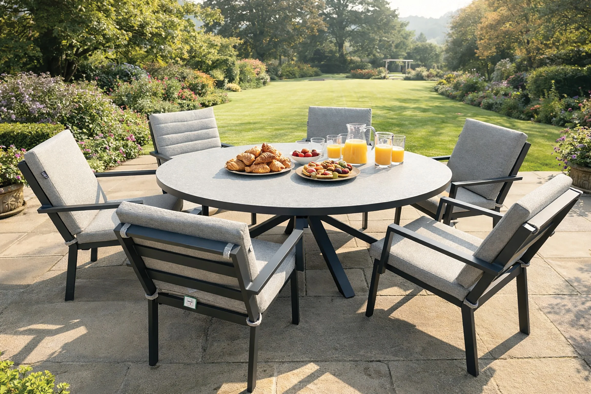ENJOi Havanna Grey 6 Seat Dining Set