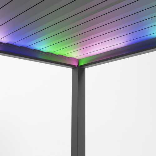 ENJOi Leo Aluminium LED Pergola 4m x 3m Rectangular Grey - Image 4