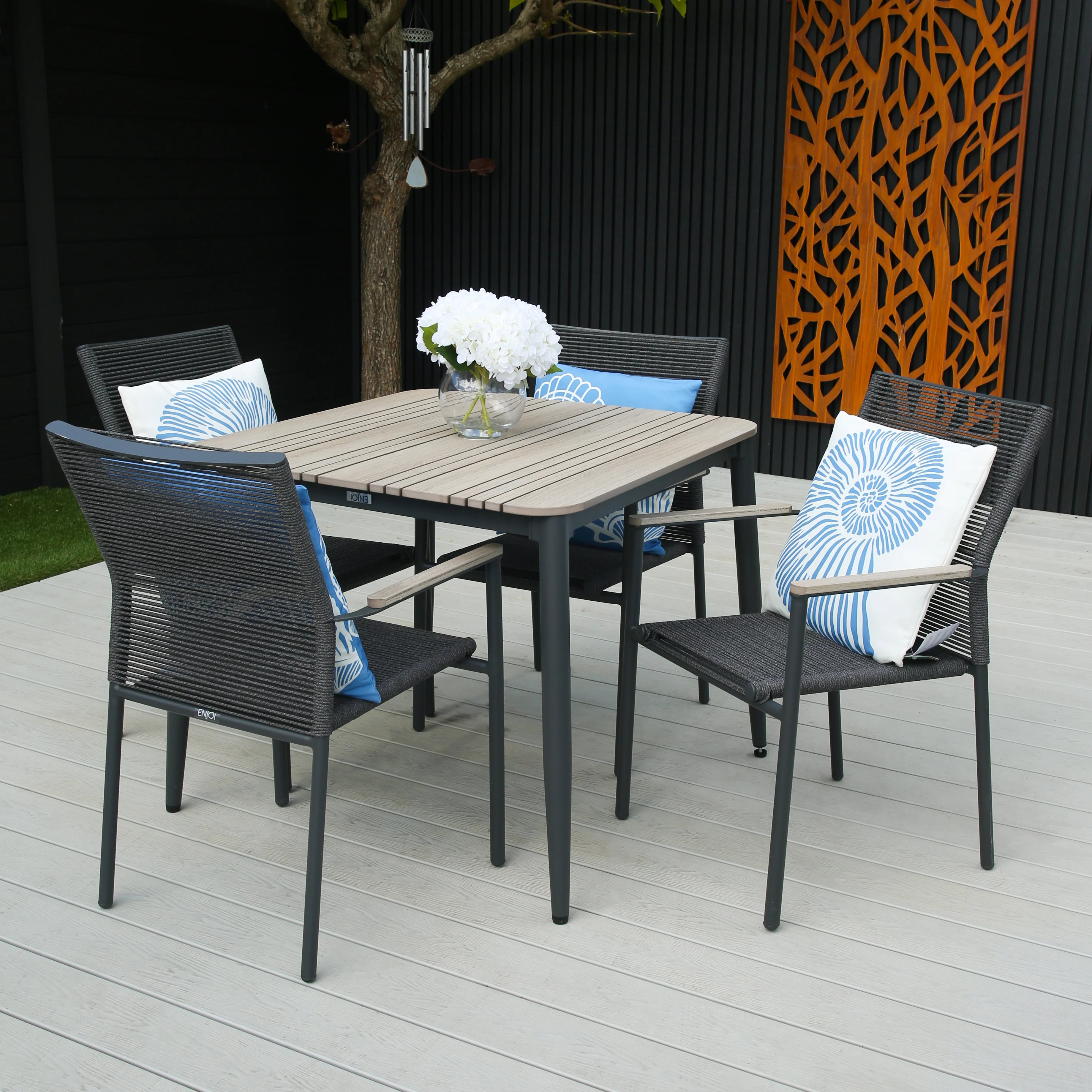 ENJOi Miami 4 Seat Dining Set - Image 2