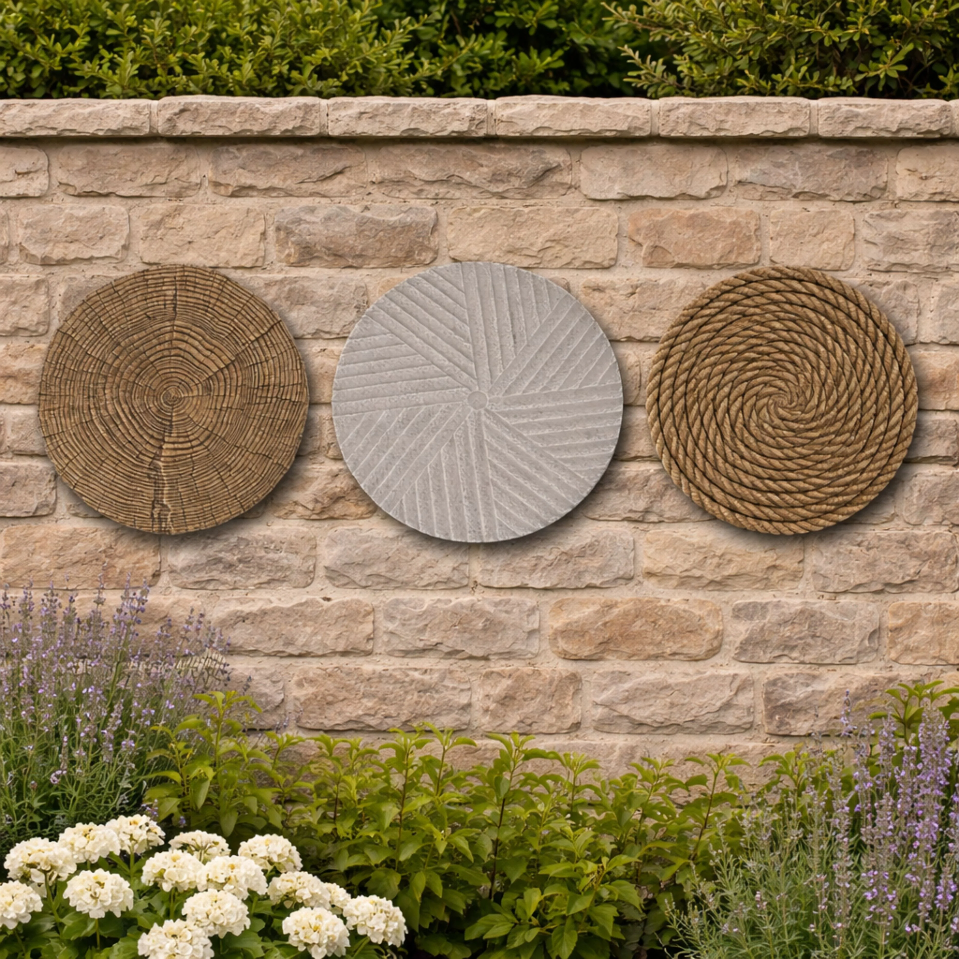 Altico Rope, Millstone & Woodland Stepping Stone / Wall Plaque Collection - Image 2