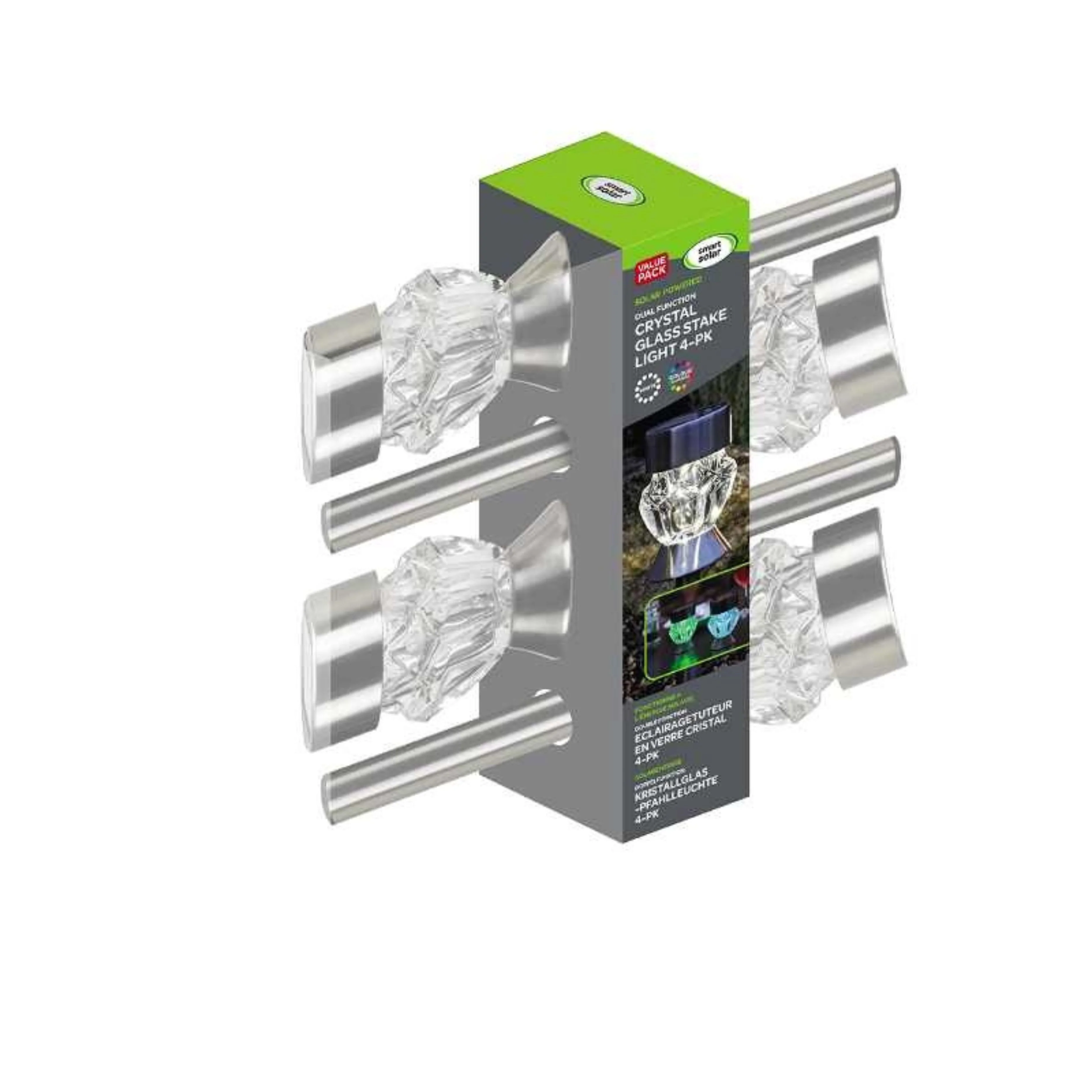 Solar Crystal Stake Light 4-pack - Image 3