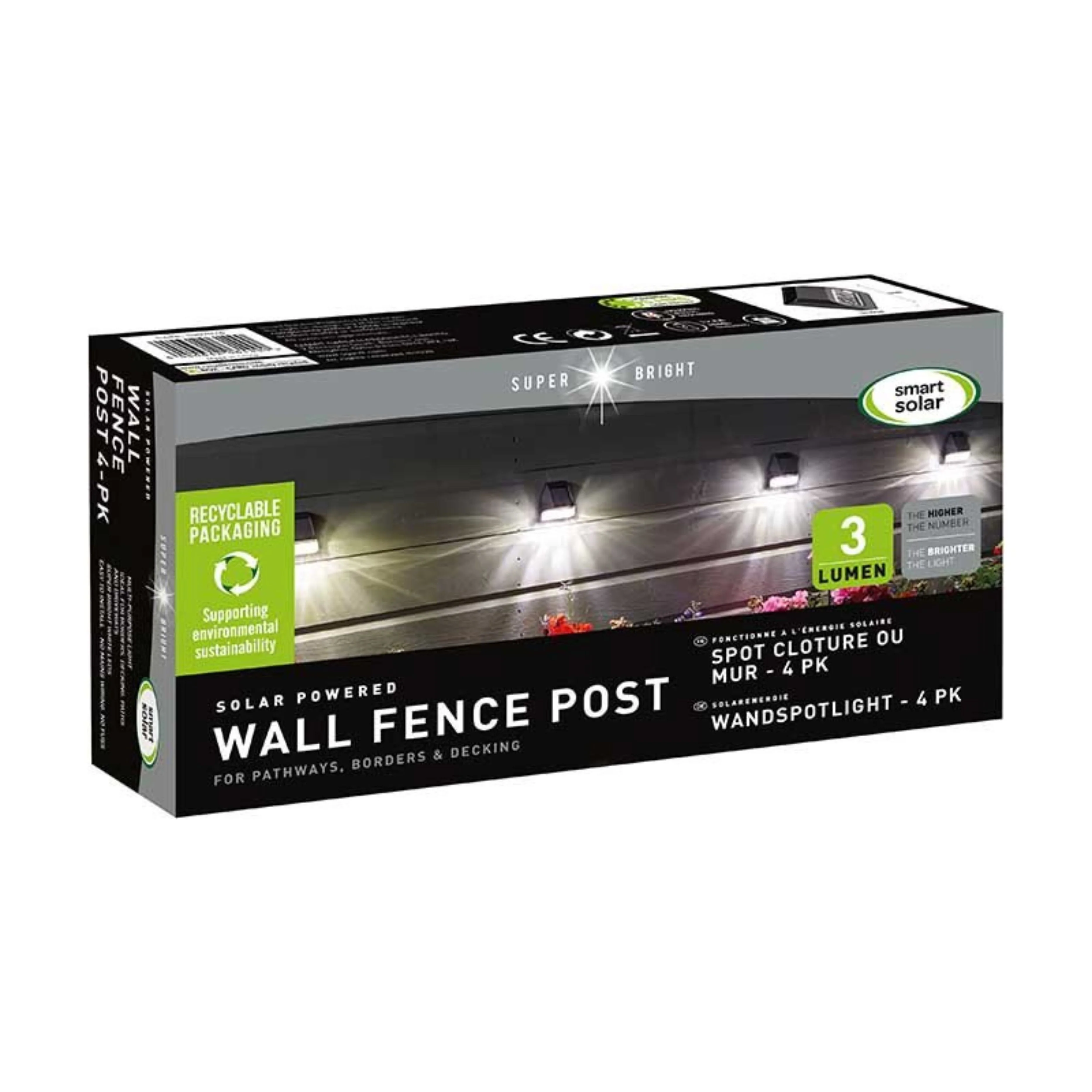 Wall, Fence, Post Light 4pk 3L - Image 4