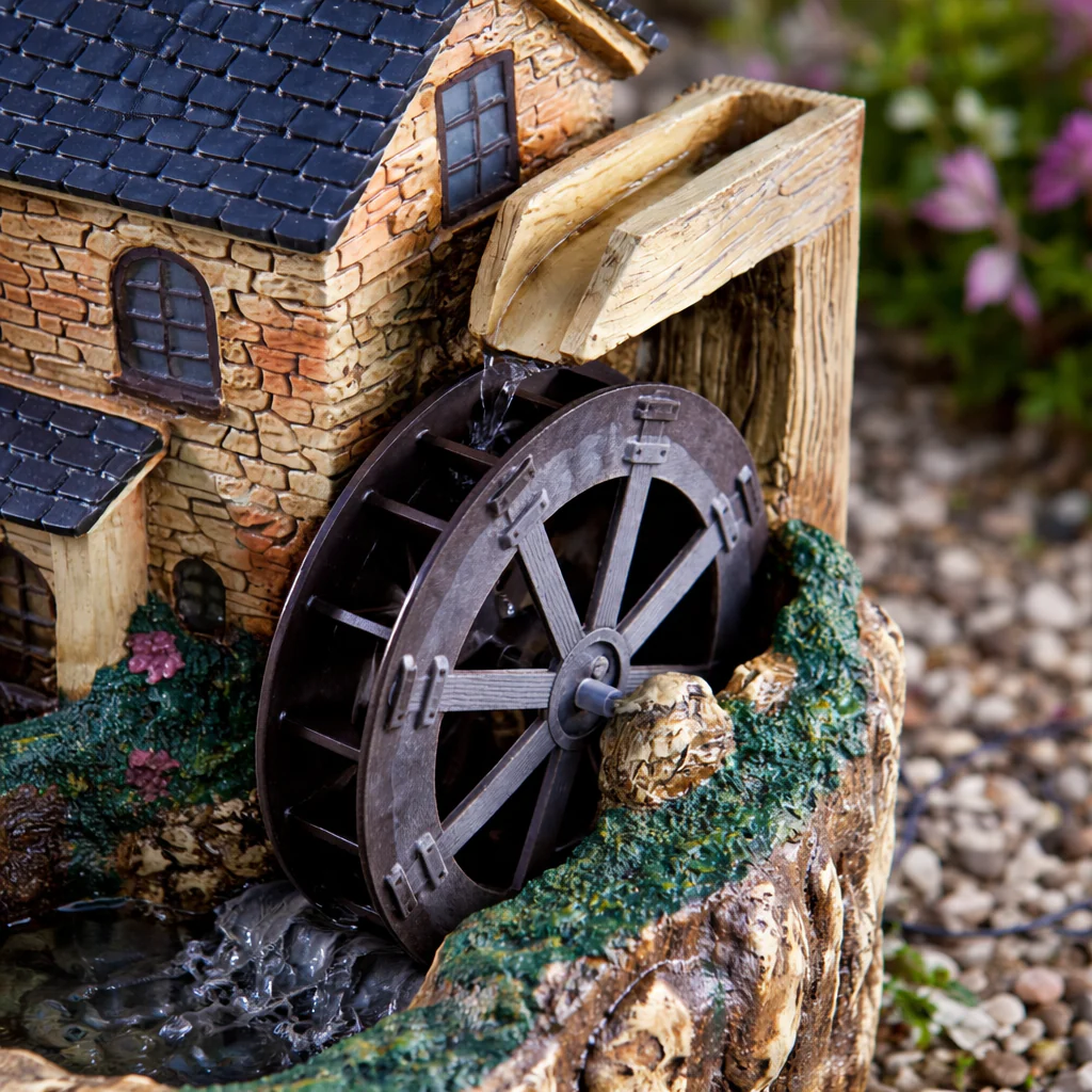 Water Mill Solar Water Feature - Image 3